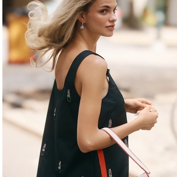 keepsake beloved mini dress Mi Recuerdo Embroidered Linen Mini Dress